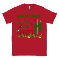 Red Christmas Begins With Christ Classic Tee - Bettercallsaul