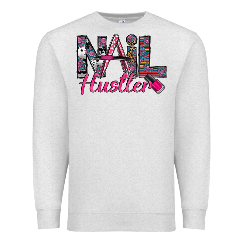 Nail Hustler Premium Sweatshirt by SublimationCraftShop | Teevron