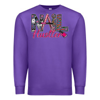 Purple Nail hustler Premium Sweatshirt - SublimationCraftShop