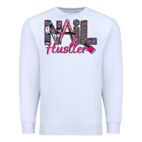 White Nail hustler Premium Sweatshirt - SublimationCraftShop