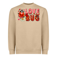 Mushroom Love Bug Heavyweight Sweatshirt - FaDigitalArtStudio