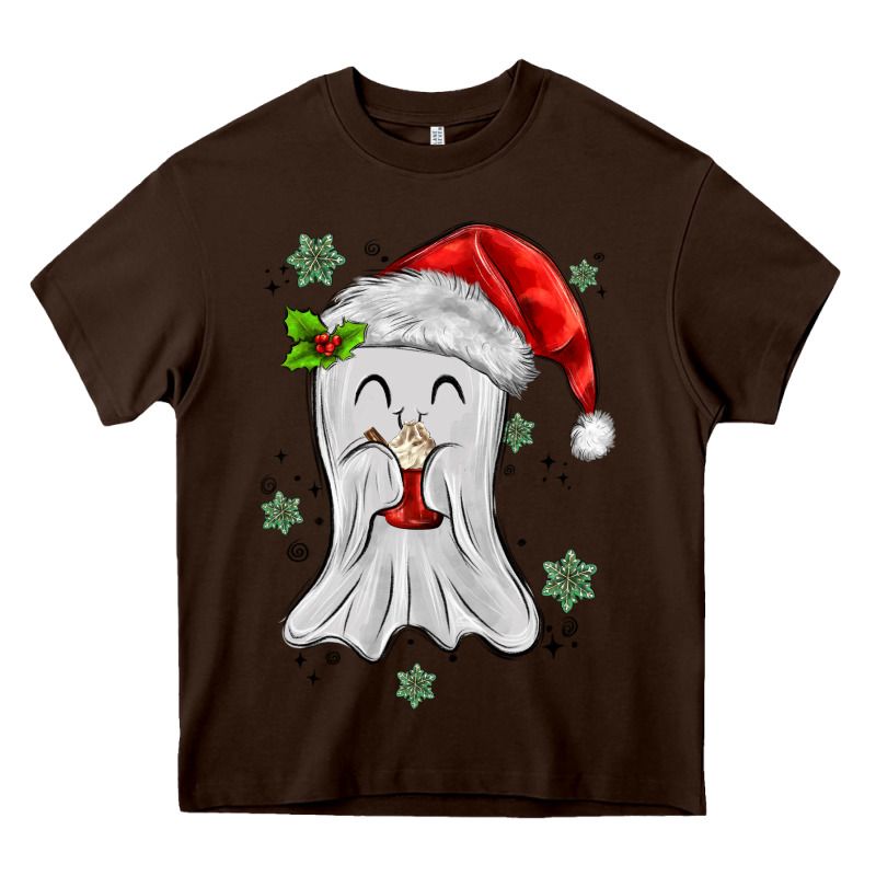 Merry Christmas Ghost Heavy Core Tee by MaliasSmallBusiness | Teevron