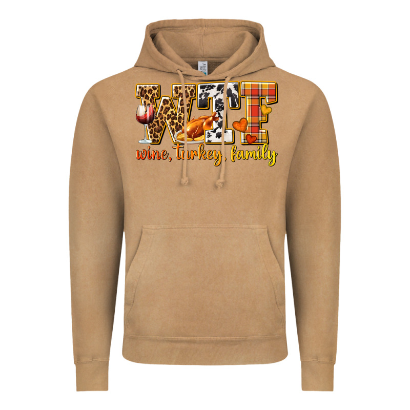 Wtf Wine Turkey Family Vintage Hoodie by texasbilliewilder | Teevron