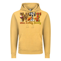 Vintage Mustard WTF Wine Turkey Family Vintage Hoodie - texasbilliewilder