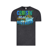 Vintage Black cruisin' for my birthday Vintage Tee - texasbilliewilder