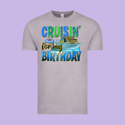 Cruisin' For My Birthday Vintage Tee Designed By Texasbilliewilder