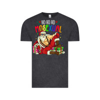 Vintage Black mens ho ho ho mosexual Vintage Tee - DesigneFamous