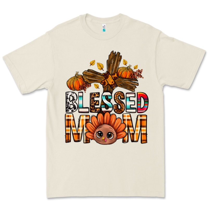 Western Blessed Mom With Cross Premium Tee by BundleAndBundleShop | Teevron