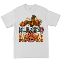 Dove Grey Western Blessed Mom With Cross Premium Tee - BundleAndBundleShop