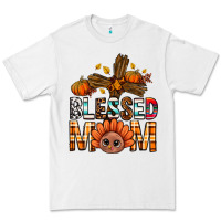 White Western Blessed Mom With Cross Premium Tee - BundleAndBundleShop