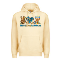 Pina Colada Peace Love Hannukah Premium Hoodie - BundleAndBundleShop
