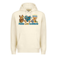 Peace Love Hannukah Premium Hoodie | Teevron