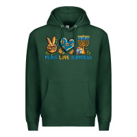 Sports Green Peace Love Hannukah Premium Hoodie - BundleAndBundleShop