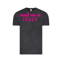 Vintage Black meet me in italy Vintage Tee - DesigneFamous
