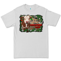 Dove Grey all i want for christmas is a cow cowhide Premium Tee - RanaPortraitStore