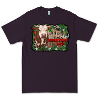Plum all i want for christmas is a cow cowhide Premium Tee - RanaPortraitStore