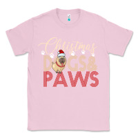Bubblegum Pink Christmas Dogs Paws Classic Tee - Bettercallsaul
