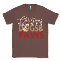 Chestnut Christmas Dogs Paws Classic Tee - Bettercallsaul