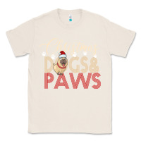 Natural Christmas Dogs Paws Classic Tee - Bettercallsaul