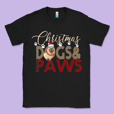 Christmas Dogs Paws Classic Tee Designed By Bettercallsaul