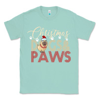 Seafoam Christmas Dogs Paws Classic Tee - Bettercallsaul