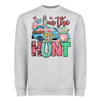 Heather Grey Easter gnomes on the hunt Heavyweight Sweatshirt - OliviaCreatesArt