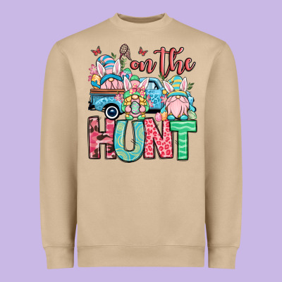 Easter Gnomes On The Hunt Heavyweight Sweatshirt Designed By Oliviacreatesart