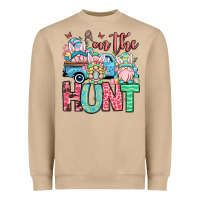 Mushroom Easter gnomes on the hunt Heavyweight Sweatshirt - OliviaCreatesArt