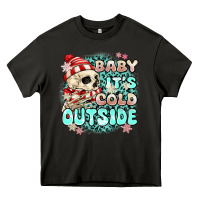 Asphalt baby its cold outside skeleton Heavy Core Tee - MaliasSmallBusiness