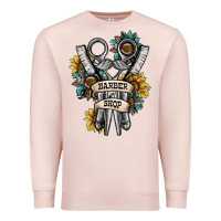 Pale Pink barber shop Premium Sweatshirt - SublimationCraftShop