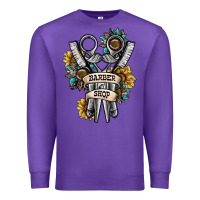 Purple barber shop Premium Sweatshirt - SublimationCraftShop