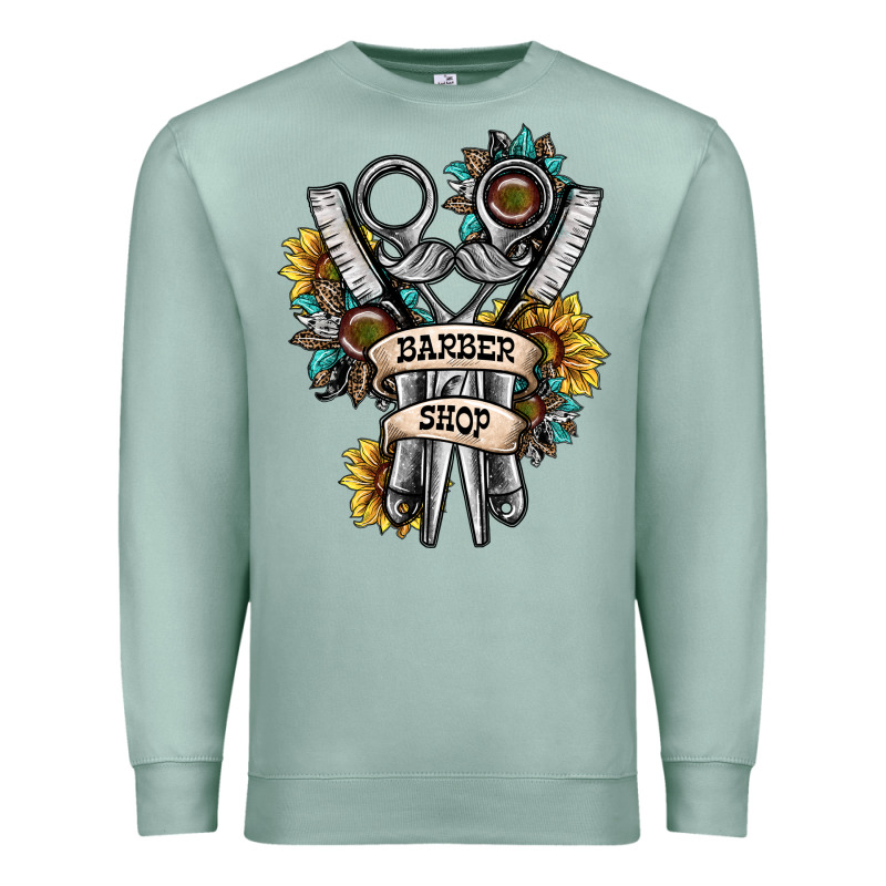 Barber Shop Premium Sweatshirt by SublimationCraftShop | Teevron
