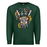 Sports Green barber shop Premium Sweatshirt - SublimationCraftShop