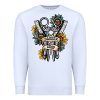 White barber shop Premium Sweatshirt - SublimationCraftShop