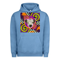 Pigment Pebble Blue halloween  calf scottish Urban Hoodie - BarkalooDesign