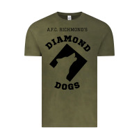 Vintage Olive lassos diamond dogs classic Vintage Tee - DesigneFamous