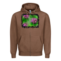 Chestnut halloween spooky stars background Zipper Hoodie - BundleAndBundleShop