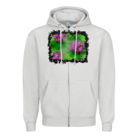 Dove Grey halloween spooky stars background Zipper Hoodie - BundleAndBundleShop