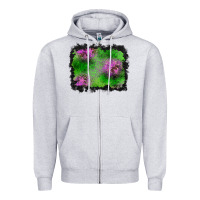 Heather Grey halloween spooky stars background Zipper Hoodie - BundleAndBundleShop