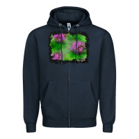 Navy halloween spooky stars background Zipper Hoodie - BundleAndBundleShop