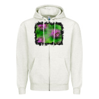 Oatmeal Heather halloween spooky stars background Zipper Hoodie - BundleAndBundleShop