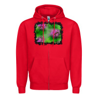 Red halloween spooky stars background Zipper Hoodie - BundleAndBundleShop
