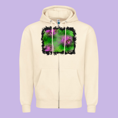 Halloween Spooky Stars Background Zipper Hoodie Designed By Bundleandbundleshop