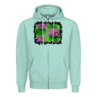 Seafoam halloween spooky stars background Zipper Hoodie - BundleAndBundleShop