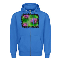 True Royal halloween spooky stars background Zipper Hoodie - BundleAndBundleShop