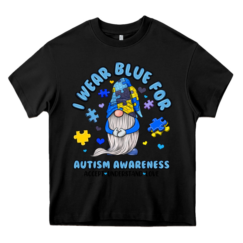 I Wear Blue For Autism Awareness Heavy Core Tee by JahusDesignShop | Teevron