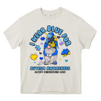 Cream i wear blue for autism awareness Heavy Core Tee - JahusDesignShop