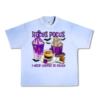 Grape Ice Hocus Pocus I Need Coffee to Focus Urban Heavy Tee - texasbilliewilder