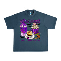 Midnight Navy Hocus Pocus I Need Coffee to Focus Urban Heavy Tee - texasbilliewilder