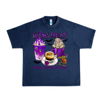 Navy Hocus Pocus I Need Coffee to Focus Urban Heavy Tee - texasbilliewilder